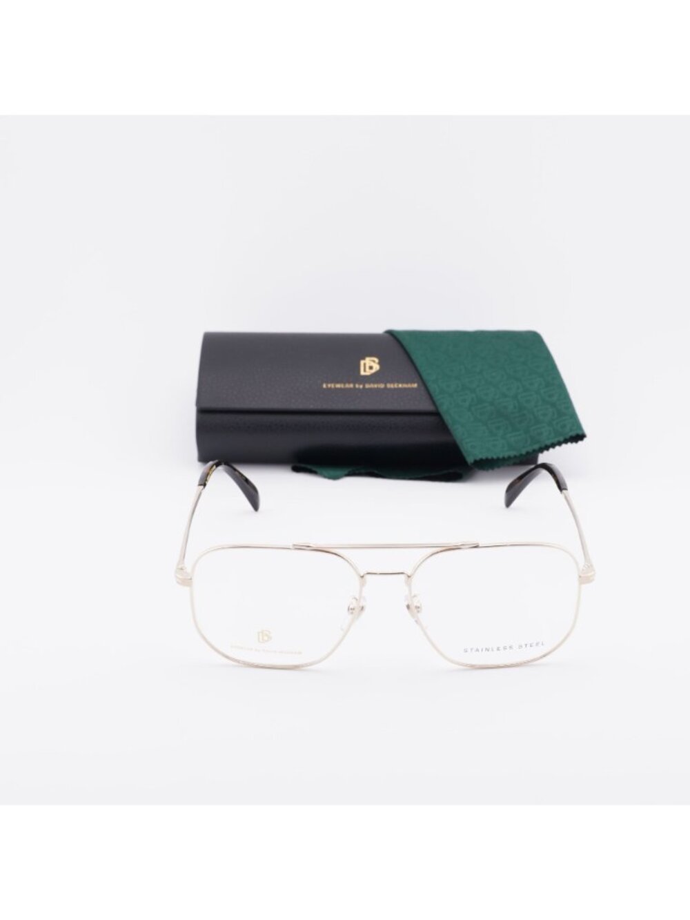 David Beckham DB 1096 0J5G 00 Aviator Eyeglasses 57mm - Gold - Picture 6 of 10